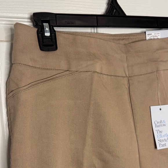 NWT Croft & Barrow Straight Fit Mid Rise Pants - Picture 5 of 7